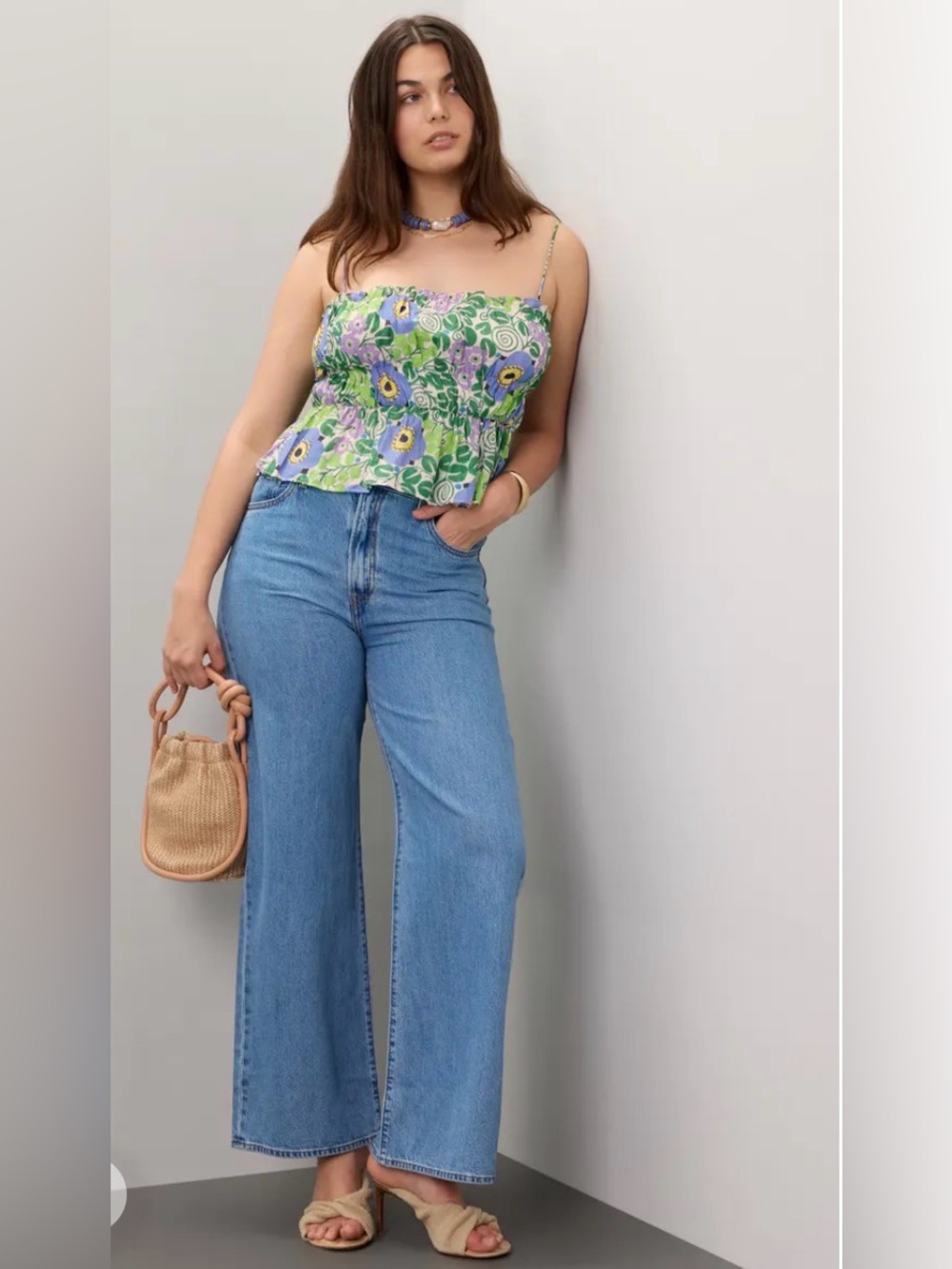 RHODE Julieta Crop Top Size Medium